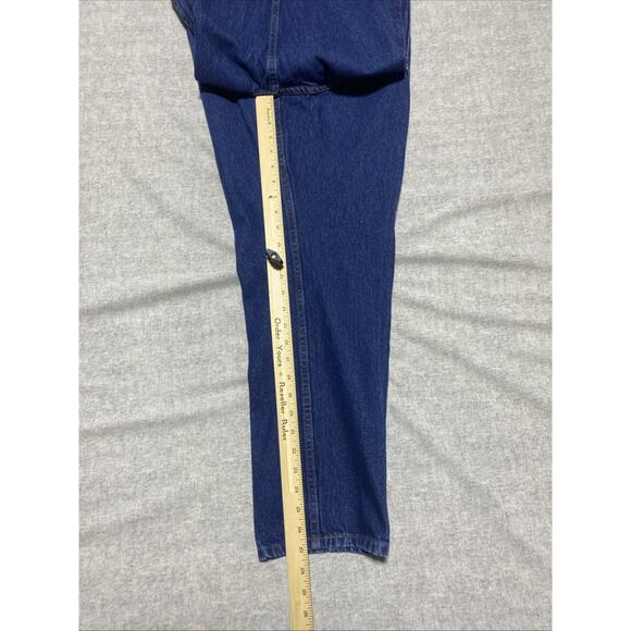 LL Bean Jeans Mens Tag 36x28 Actual 34x27 Blue Classic Fit Dark Straight - Picture 7 of 12